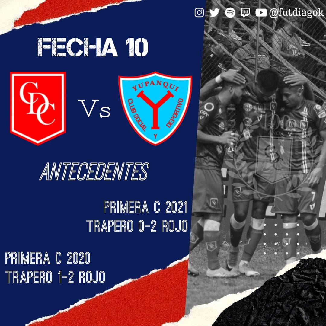 futdiagok's tweet photo. #CDC 🔴 ¡JUEGA EL ROJO!
#Cambaceres recibe a #Yupanqui por la fecha 10 del torneo clausura de la #PrimeraD .

⏰ 15:00
🏟 12 de octubre
👤 Brian Rodríguez
📺 Revista Tribuna Roja (YouTube) https://t.co/6ukJq9olsb
