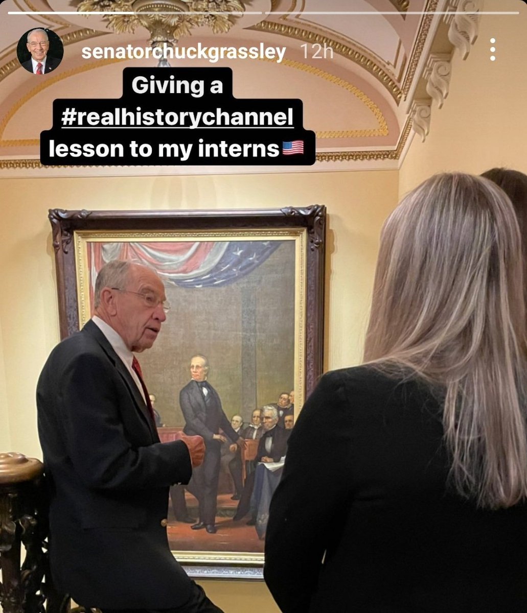 Unpaid interns forced to listen to @ChuckGrassley ramble on about how he was too busy farming to sign the Declaration of Independence.
@MysterySolvent @ChucksPidgin @ChuckGoat1 https://t.co/mBLzgeGgym