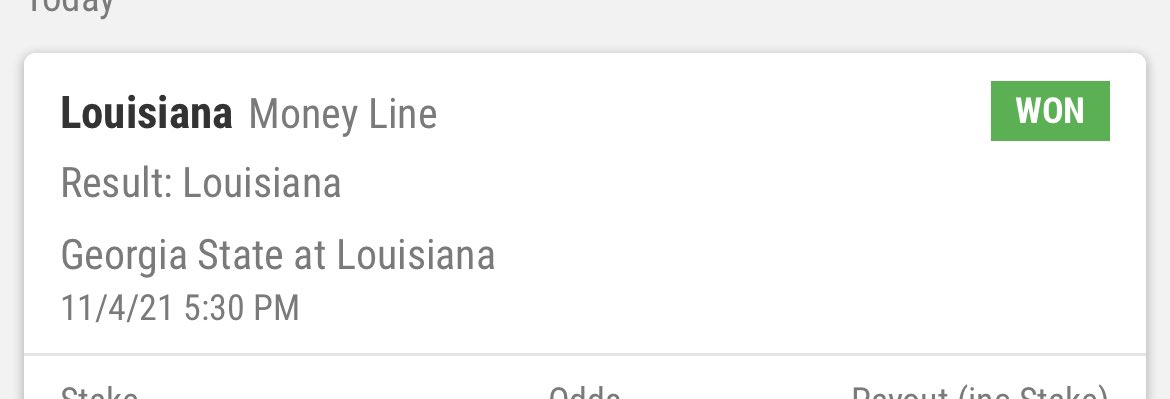locks_machine's tweet image. Quick halftime live bet winner. #RaginCajuns