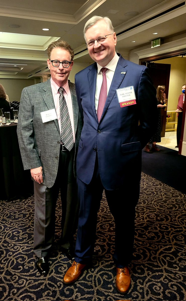 Enjoying a terrific presentation in Atlanta by the ambassador of Brazil to the United States, Nestor Forster