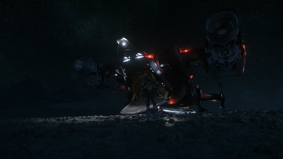 k3lly_Gaming's tweet photo. Had some fun a few days back on #StarCitizen with the Drake Cutlass Red, which is a Rescue craft. The #StantonSystem is just incredible and to think about going to Pyro in the future is so appealing. Thanks @SurfinPog and @Glaubt8 for the fun. https://t.co/HBFWdcqxvh