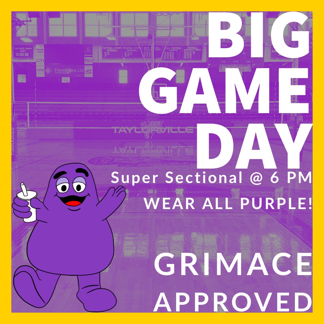 TONIGHT, 6PM. All purple! If you signed up for a ticket, check your email and follow the instructions for where to line up/get in! This message is approved by Grimace.