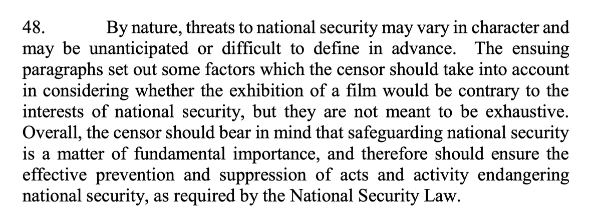 TMclaughlin3's tweet photo. Hong Kong's new Film Censorship Guidelines for Censors that came into effect today.

Red lines extremely unclear, being overly cautious is best practice. https://t.co/2WRtZOXUyb