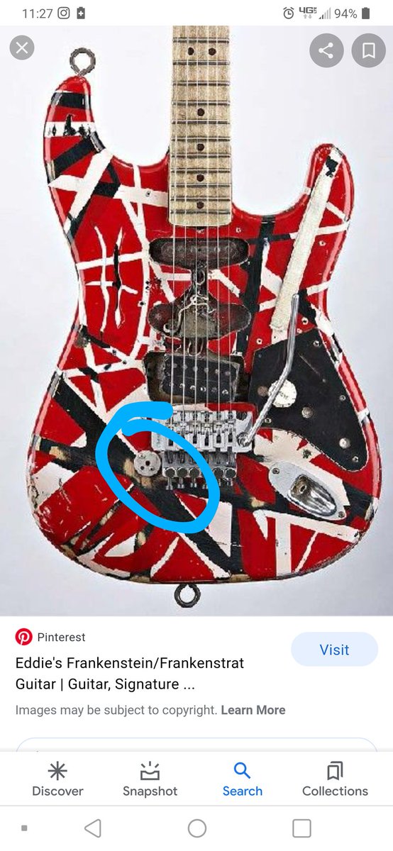 VernoMetal4Ever's tweet photo. @DanVerno 2 things.. Hollowed out 1971 quarter in the tremolo bridge and the whammy bar. And if course EVH!.www.metalmayhemroc.com https://t.co/iPcfxoySXu