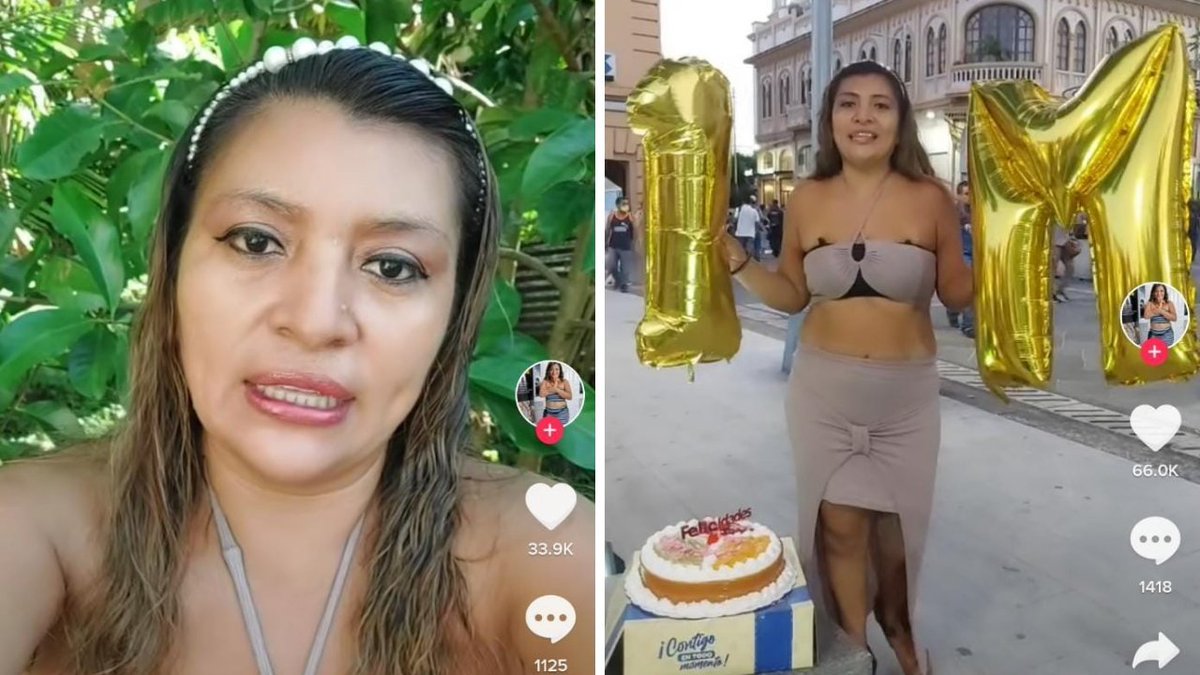 Yanira Berríos esta muy feliz de ser muy famosa y tener más de 1 millón de seguidores en tiktok
