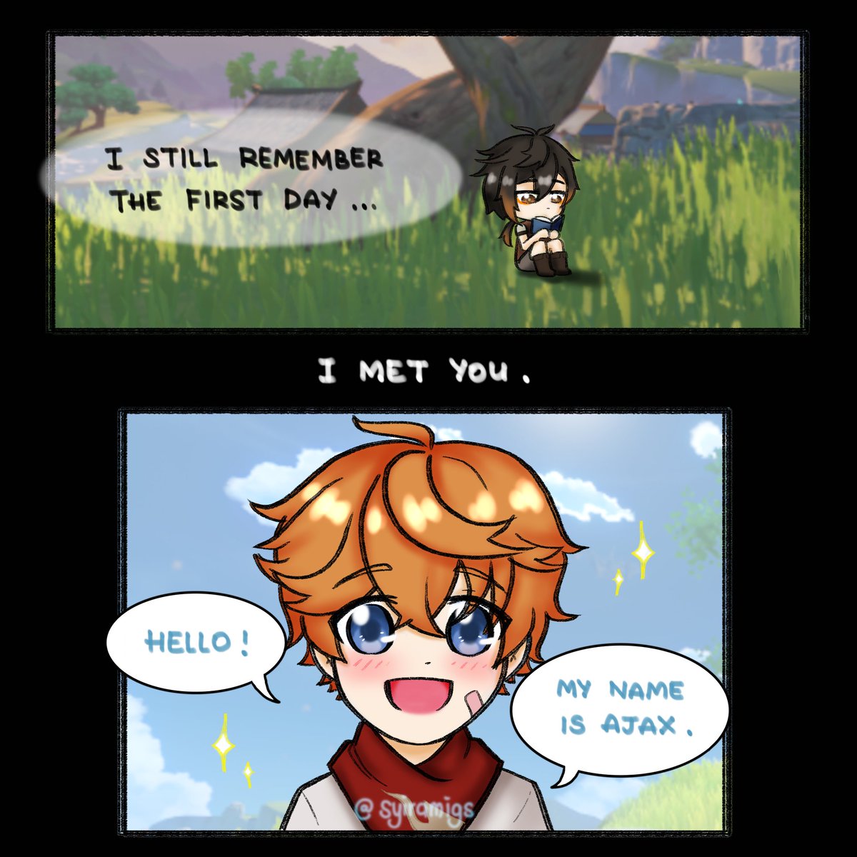 syiramigs's tweet photo. 💧🔶️
TartaliWeek [Part 1/7] Day 1: Childhood 
#tartali #タル鍾 #TartaLiWeekRound2 

Read Left 》Right

(to be continued) https://t.co/ZOlGhbPuYe