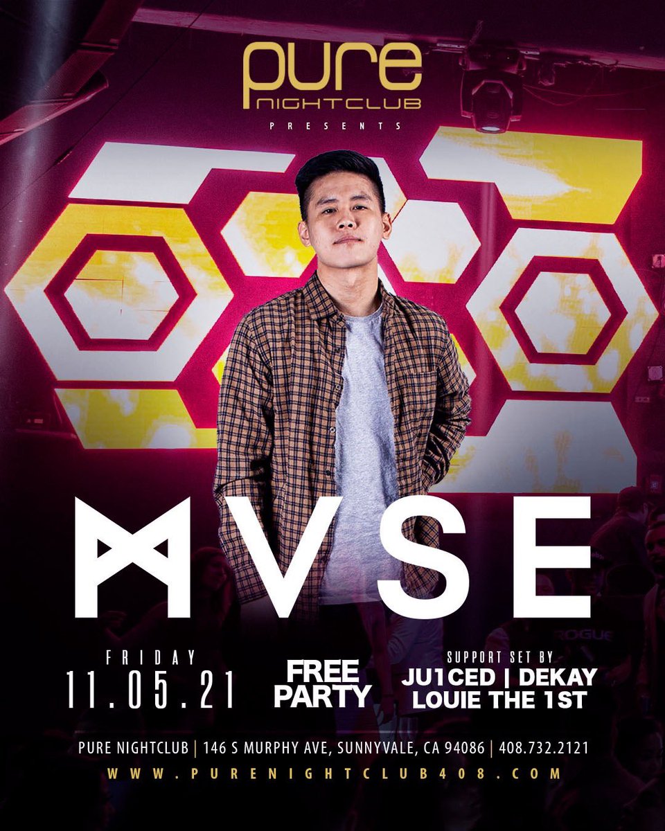 congrats on your headline show my guy @MVSEofficial the first of many i’m sure, honored to be apart of it! free entry all night, pull up 🤘🏽 @purelounge408 @DekayMusicSF @Louie_the_1st