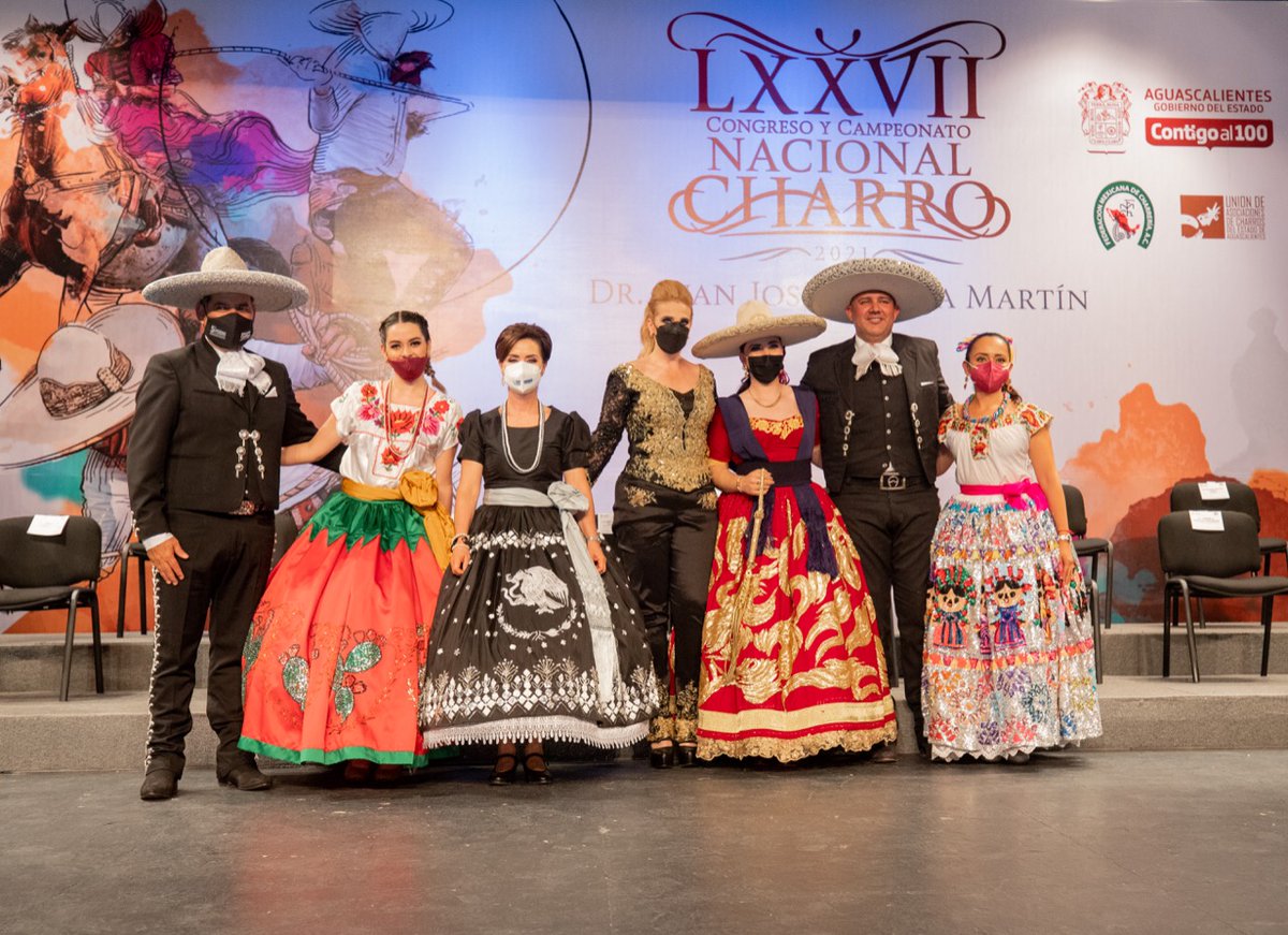 Las tradiciones no se cuentan, ¡se viven! Porque vestirse de charro es vestirse de México y hoy #Aguascalientes lo hace al ser la sede del LXXVII Congreso y Campeonato Nacional Charro 2021. ¡Bienvenidos a todos los participantes, familiares y visitantes del país y del extranjero!
