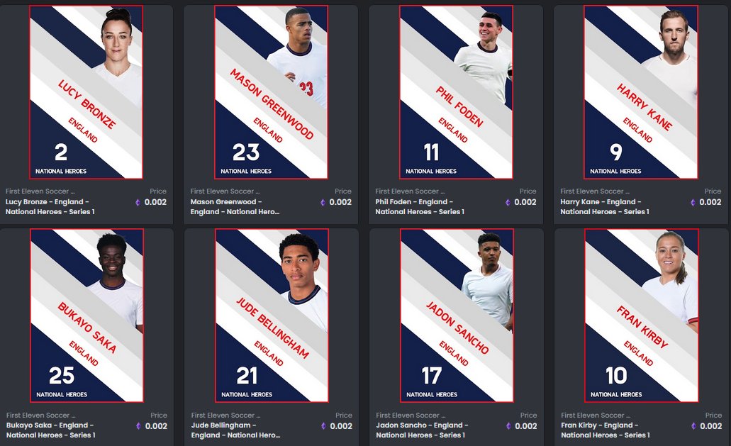 Check out our England collection!

#NFT #NFTCommunity #NFTcollector #footballnft #opensea #polygonNFT #NFTdrop