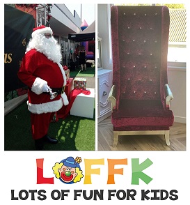 Need to book a Santa. Need a Santa for your Christmas event? Enquire online at lotsoffunforkids.com.au for a price quote prices pricing for hire of Santas' right across South East Queensland, Australia phone 0426189045. Brisbane | Sunshine Coast | Hervey Bay | Gold Coast nearby.