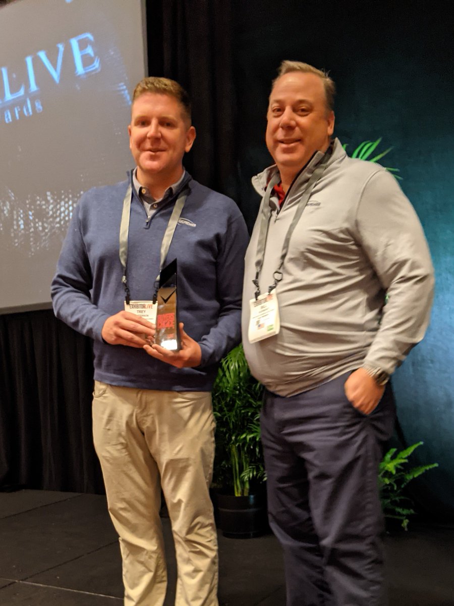 EXHIBITOR's tweet photo. Congrats to @cgspremier for taking home an #EXHIBITORLIVE Buyers Choice Award for its Architect Series Drop Trailer! #ImGoingLive
Check out all the Awards winners: https://t.co/PDJ9NIDdXU
#eventprofs #tradeshows #liveevents #roadshows #b2bmarketing https://t.co/qZCTHvfLyl
