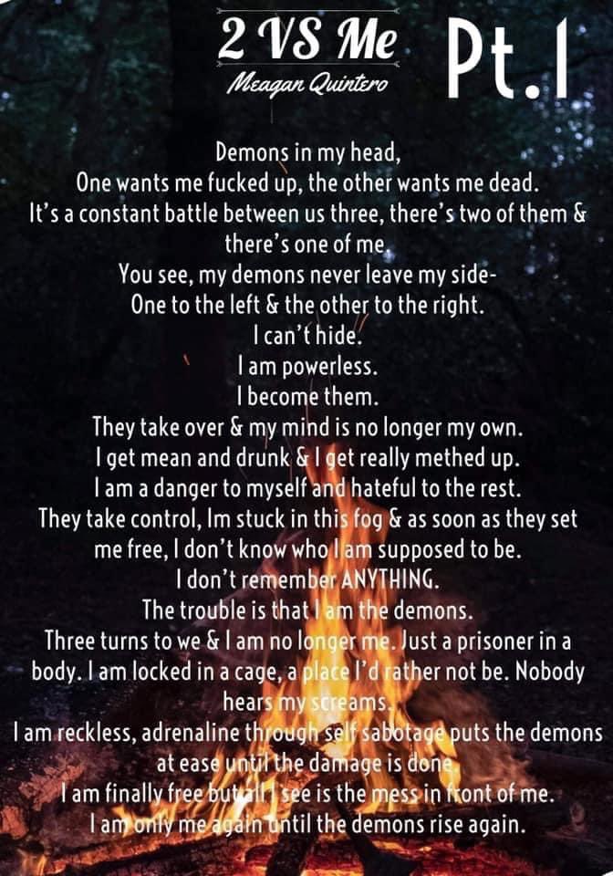 PShmoetry's tweet photo. This weeks poetic contributions to our “#Fragile” theme!

First two poems by Meagan Quintero
IG:https://t.co/9WMD3IIwi0 

Third poem by Leslie Lea
IG:thebohemianoutpost 

#poetryshmoetry #poetrycommunity #poems #demons #control #cage #damage #sobriety #cloudnine #scabiosas #poet https://t.co/uRKNL6WXlK