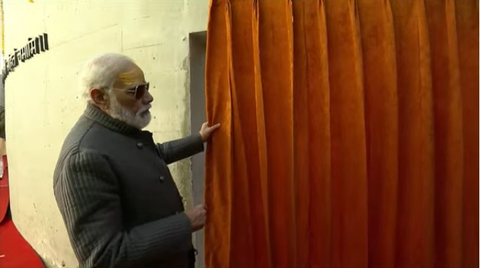 TheJSWGroup's tweet photo. Today, Hon’ble @PMOIndia graciously inaugurated Sri #AdiShankaracharya’s Samadhi Museum. We are elated to finally present the outcome of four years of tireless work, in partnership with the Govt of India &amp; Uttarakhand to restore India’s rich cultural heritage through this museum https://t.co/5g9sRvryRx
