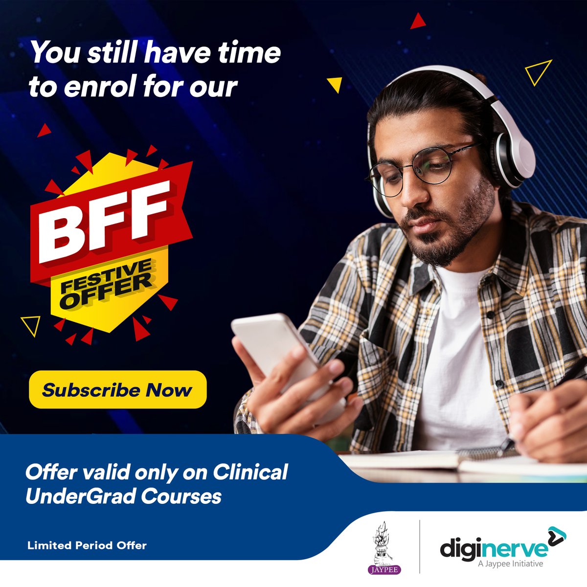 Diginerve's tweet photo. Your Clinical UnderGrad Courses by Top Faculty are available at the most unbelievable price. Check out before you lose them.
Visit https://t.co/0fJ7IuwHZQ to know more.

#medicalstudent #MBBS #medicalstudies #clinicalstudies #medicinecourse #surgeycourse  #Offer #BFFFestiveOffer https://t.co/9bcIC6rx3k