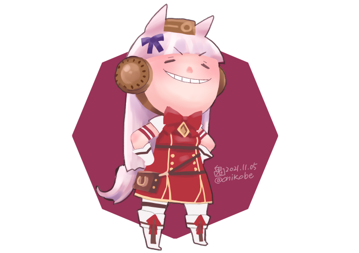 ゴールドシップ「普段描かないゴールドシップ描いてみた 」|鬼頭（おにこべ）りんのイラスト