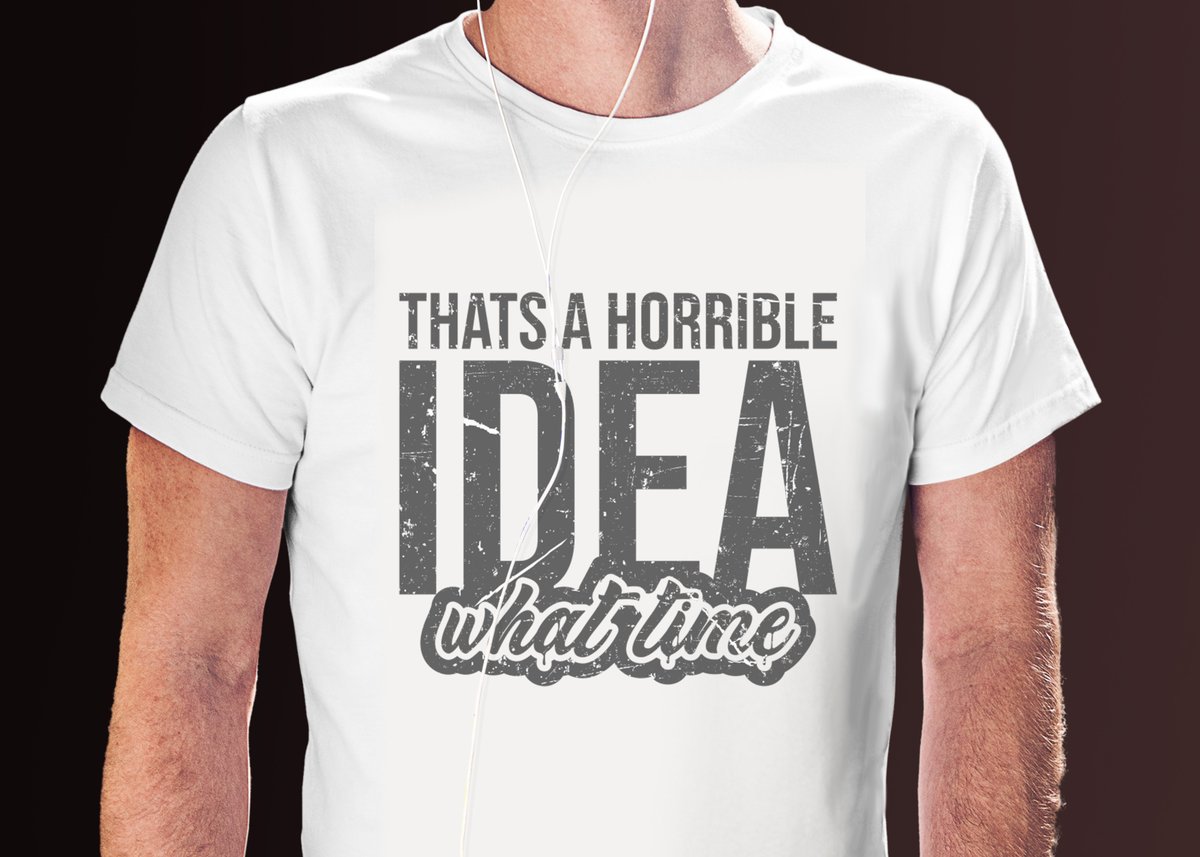 LtdTshirt's tweet photo. Thats a horrible IDEA what time
#tshirt #tshirtdesign #tshirtdesigner #tshirts #tshirtshop #tshirt_ltd #tshirtprint #tshirtforboys #Besttshirt #besttshirt #trandingtshirt
#marchbyamazon #tshirtsell #tshirtlovers https://t.co/Y8TbTYjFZu