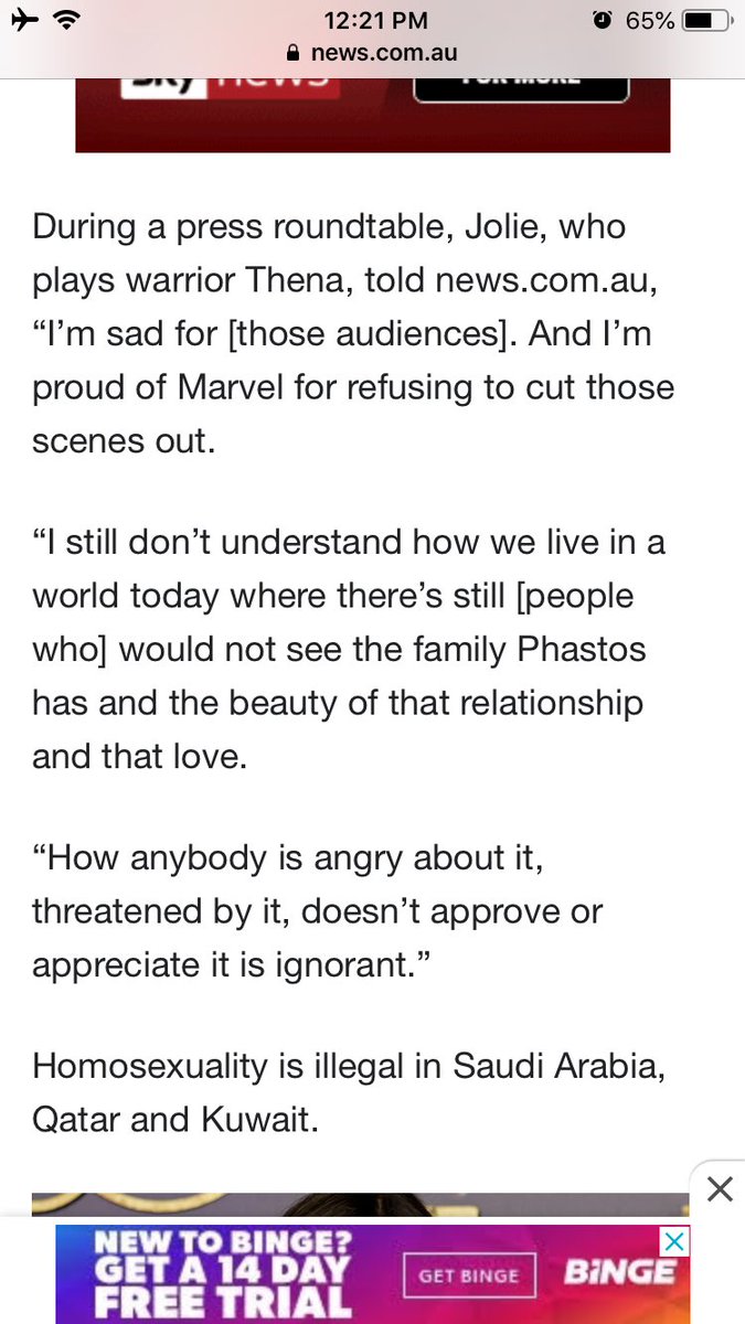 joliesgem's tweet photo. Angelina Jolie reacts to Eternals being banned in some countries due to the same-sex relationships in the movie https://t.co/lBS9tSOHeG