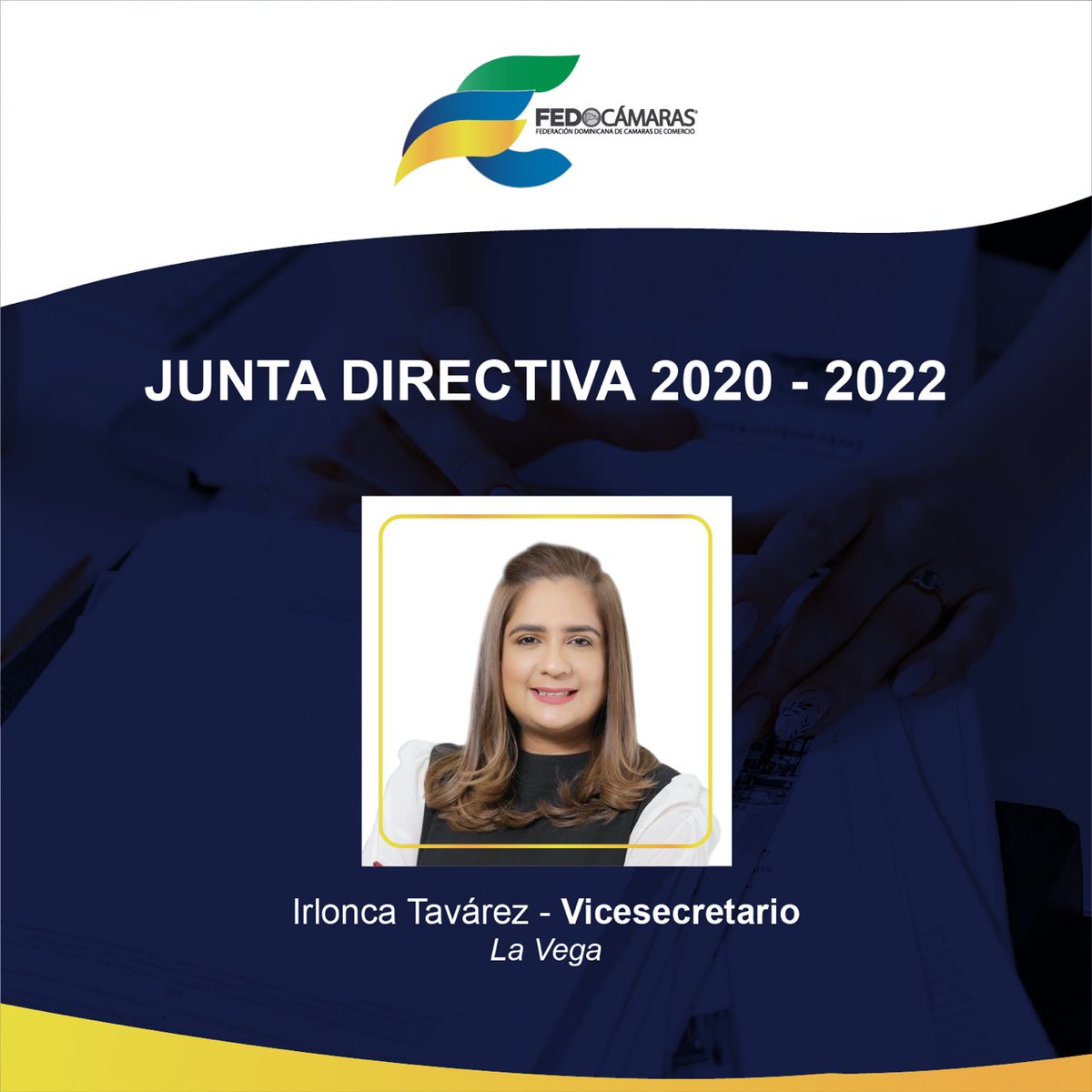 ¡Conoce los miembros de nuestra Junta Directiva!

Irlonca Taváres, es vicesecretaria de la Fedocámaras y presidenta de la Cámara de Comercio y Producción de la ciudad de La Vega. Tiene más de 20 años de experiencia en el sector financiero.

Conoce más en nuestra web.