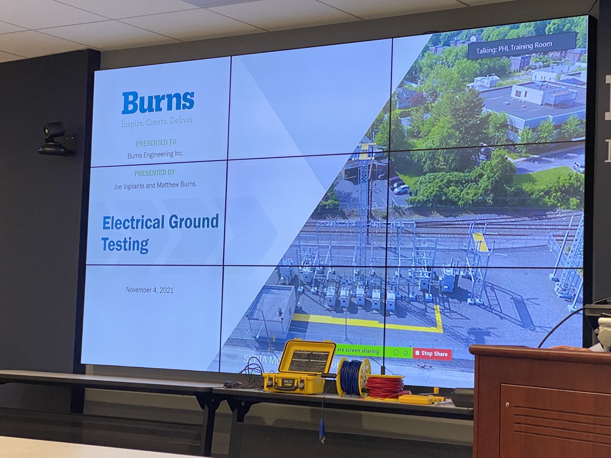 BurnsGrp's tweet photo. We're excited to get back to our in-person #lunchandlearns. CEO Matthew Burns &amp; Aviation Airfield Lead Joseph Vigilante, PE, recently delivered an electrical ground testing presentation to review practical advice for our #engineers out in the field. #electricalengineeing https://t.co/CaWpbpRGQH