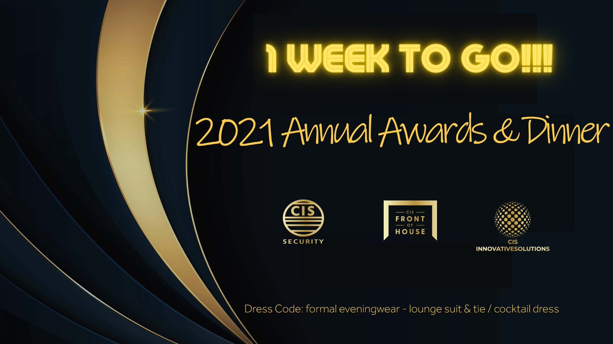 CIS_SecurityLtd's tweet image. One week to go!!! 

#awards2021 #cissecurity #recognition #goodluck #countdown #staff #people