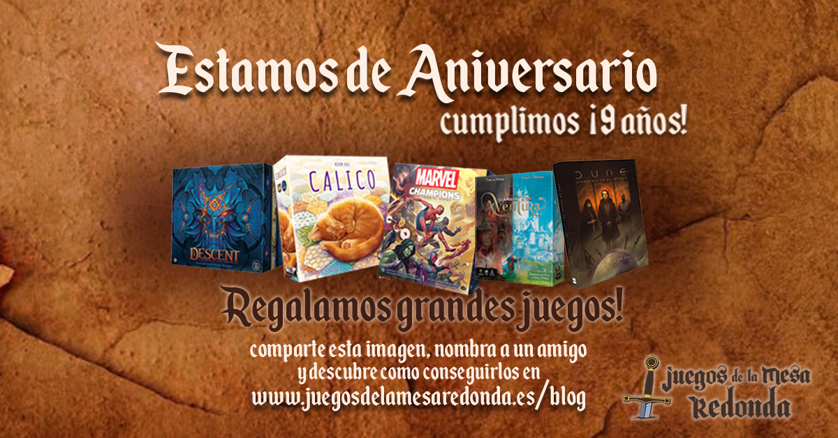 Juegos_Mesa_RD's tweet photo. Estamos de aniversario! Cumplimos 9 años y lo celebramos regalando 5 grandes juegos!

Descubre como conseguirlos en https://t.co/6GCMa1MGLW https://t.co/DWcMUb1Kiu
