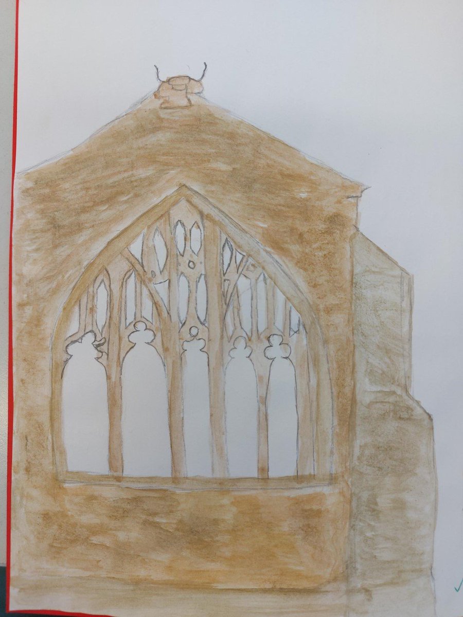 SSA_ADT's tweet photo. 9X3 have been looking at the Artist John Piper and have produced some really nice work in his style. https://t.co/CQV7cuU66R
