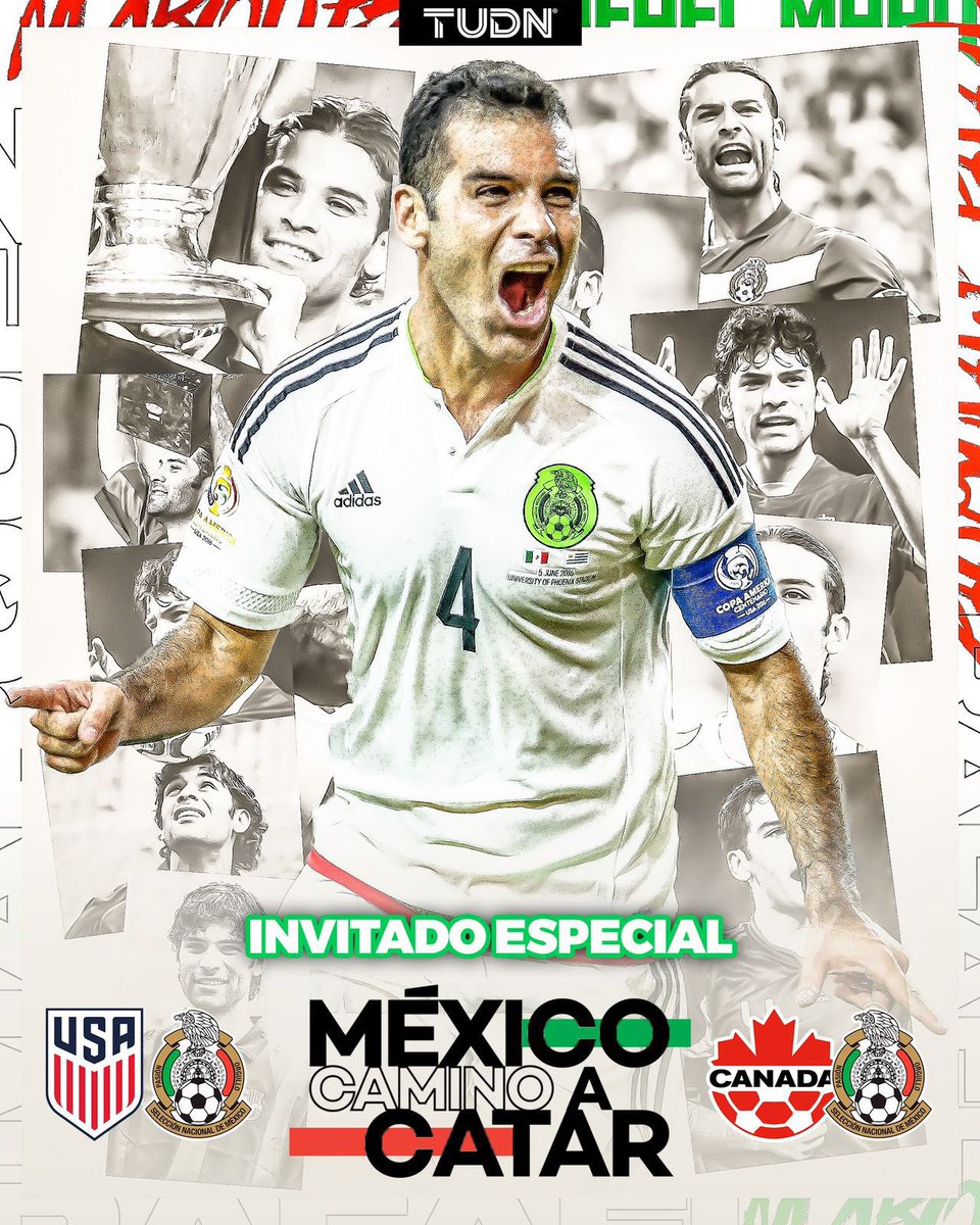 RafaNotas's tweet photo. ¡ES HOY! ¡ES HOY! Hoy debutará @RafaMarquezMX como analista en el partido Mexico vs Estados Unidos, 19:50 hrs por TUDN. #RafaMarquez #RMTeam #RM4 #4ctitud https://t.co/g9stFGNnaH