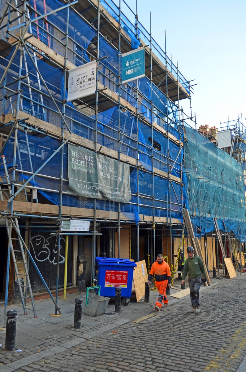 TyneSnapper's tweet photo. #newcastleupontyne Cloth Market - Work progressing on the Cloth Market range from Balmbra's to Koh-I-Noor - photographed 10th November 2021. https://t.co/7NQUQ3R0p7