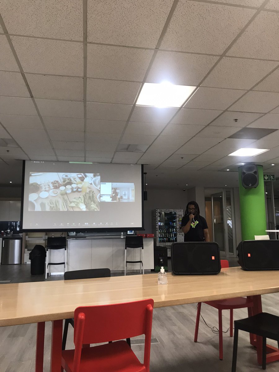 bbdsoftware's tweet photo. Andrew giving us a talk on “Beans” 😄 #BattleDex https://t.co/du30A3uxod