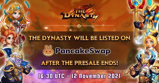 ThanosGemHunter's tweet photo. Less then 3 Hours⏱ away on the @Thedynasty_app #Launch 🚀

@Oxbull5 IDO📈

Launchtime ⏰: 16:30 UTC

Be ready for this one‼️, #NFT #GameFi coins are all doing insanely well, expect the same here😉

Already over 100K members👀 before launch, INSANE🔥
TG💬: https://t.co/V42idTzknz https://t.co/yDfLebYkDM