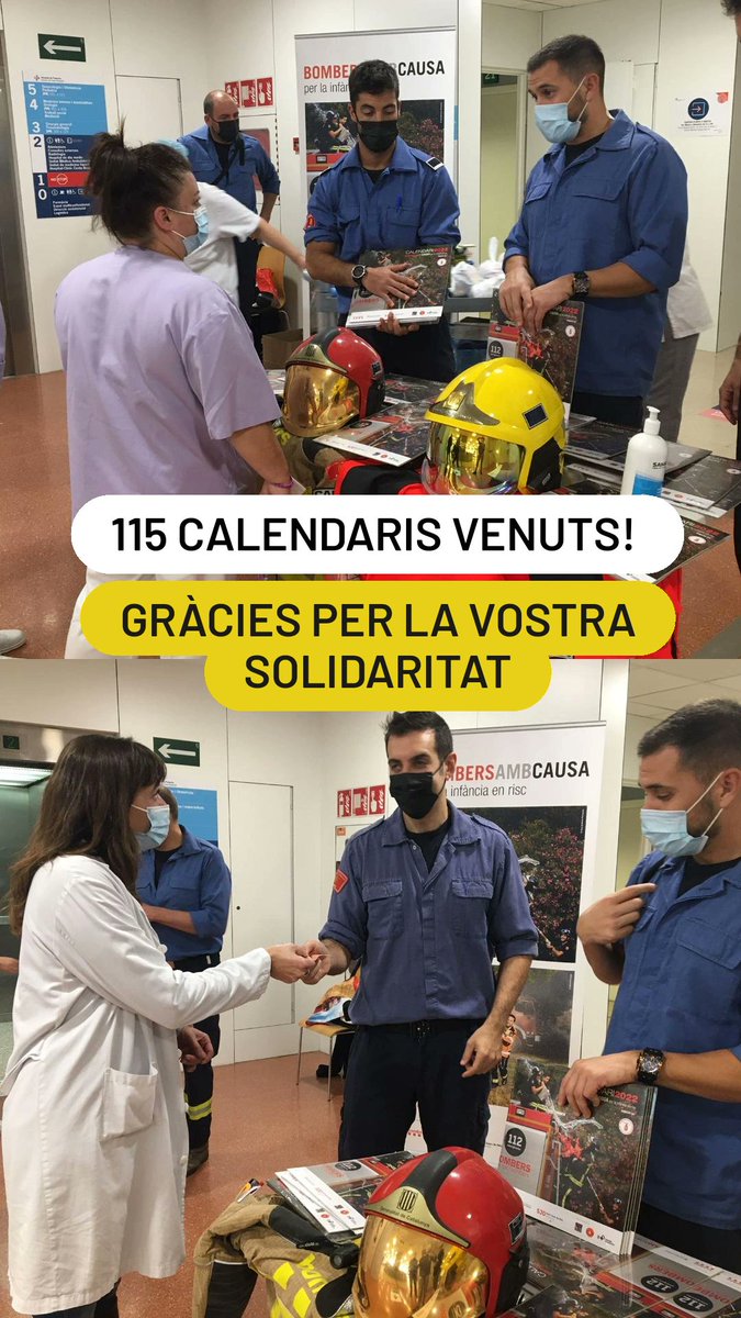 _ssibe's tweet photo. ♥️ Moltes gràcies per la vostra solidaritat!
Els @bomberscat venen 115 calendaris solidaris en benefici de @solidaritatSJD
#solidaritatssibe https://t.co/lc0WeYUOQa