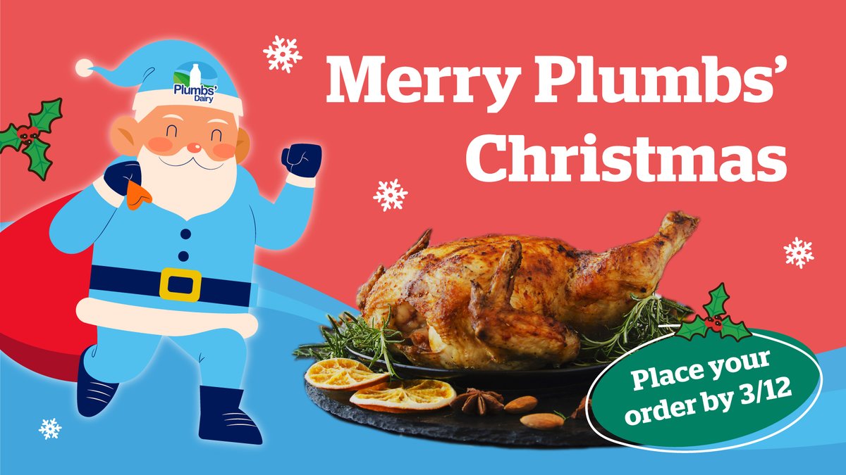 plumbs_dairy's tweet photo. Place your Christmas order with Plumbs' this year. 
All our products are locally sourced and we deliver straight to your door. Order by the 3rd December to guarantee delivery. 
https://t.co/mCgIU5cQwp https://t.co/72QMUQet0h