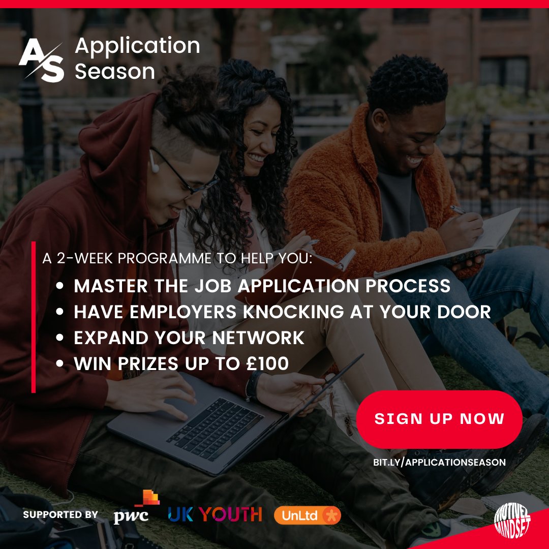 The #ApplicationSeason Programme is back and better to give you access to top employers and all the tools you need to secure that DREAM job in STEM (and beyond). 🚀 Sign up to secure on the limited spots using bit.ly/applicationsea… #FreeEvent