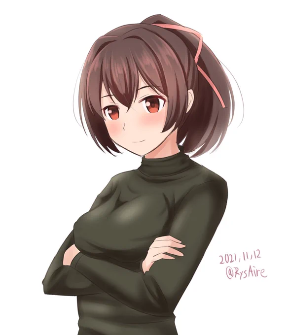うんうん! いいんじゃない?

#艦これ版深夜の真剣お絵描き60分一本勝負
#艦これ版真剣お絵描き60分一本勝負_20211112
#伊勢 #艦これ #伊勢進水日 