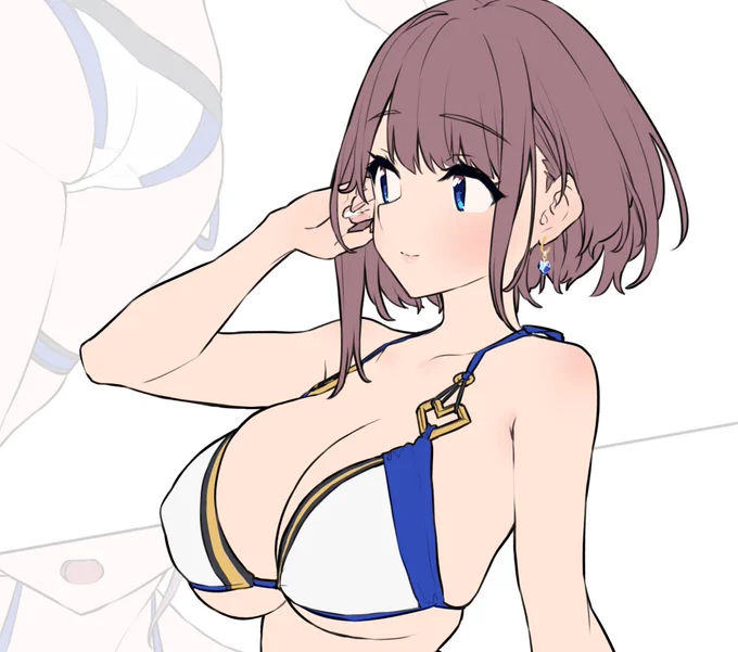 一夜ちゃんにピアス(またはイヤリング)つけるとめちゃくちゃエッチになるの発見したので共有します 