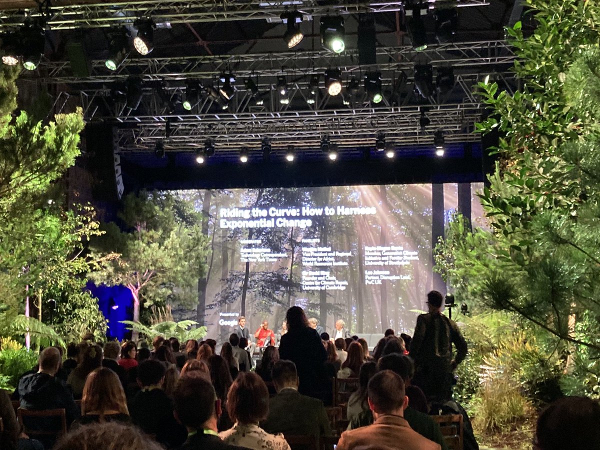 clairejazz's tweet photo. Last event of COP26 (for me). New York Times climate hub last night. I had come along my greenwash radar on high alert. But instead I found some genuinely radical proposals, and hugely sensitive inclusion of the voices of young people and the global south. @nytimes I’m energised https://t.co/g5zJwst3qj