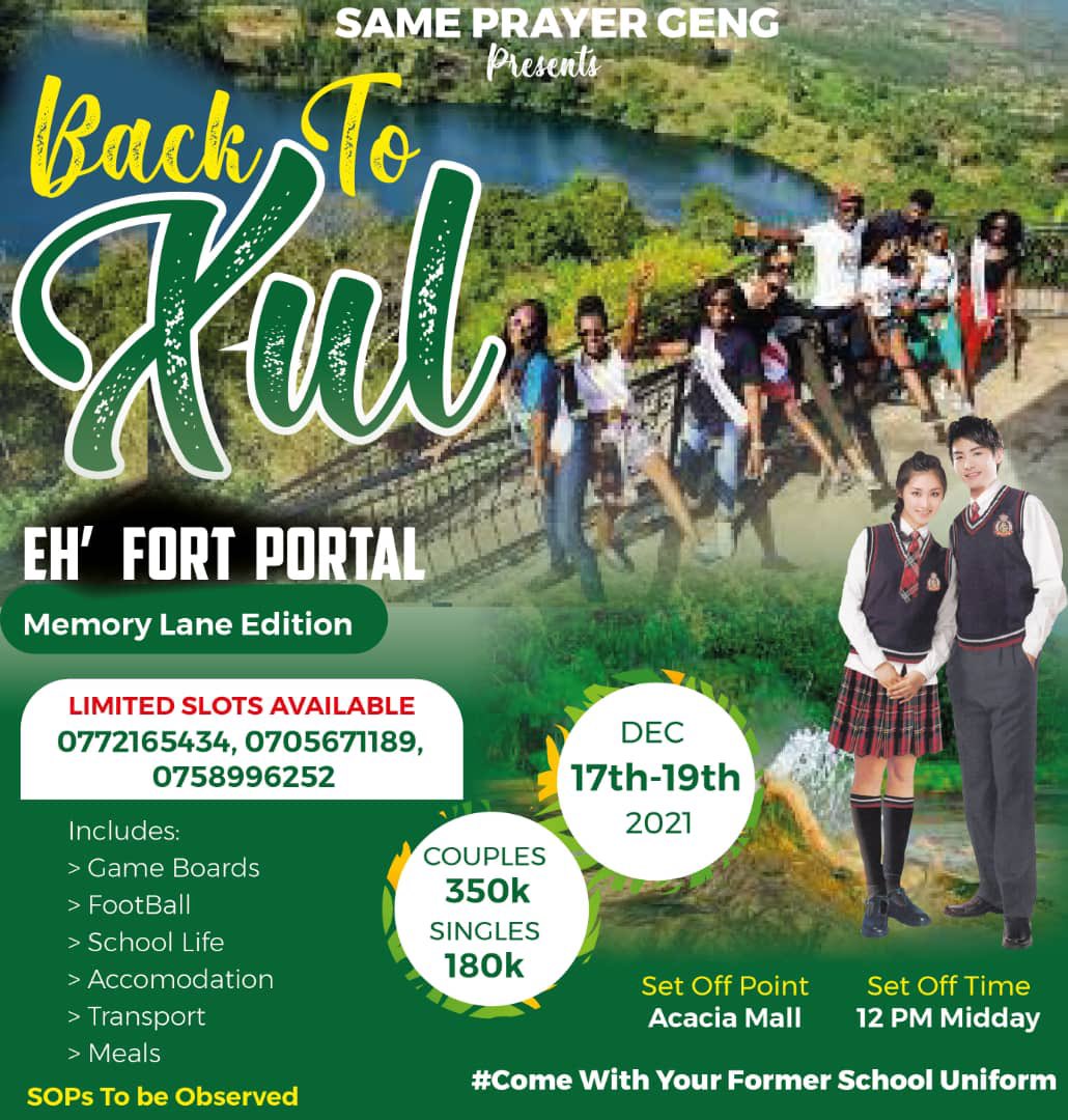 Sameprayer's tweet photo. The Geng Is closing the Year with The Best thing ever 💯💯📌💪🏿 book your Available Slots Tugende Fortpotal Tukube Paaaree💯🔥🔥📌📌 Remember to carry you favorite best School uniform 💯💯💯💯📌#SAMEPRAYER🙏🏿 https://t.co/9fZuvwiF7Q