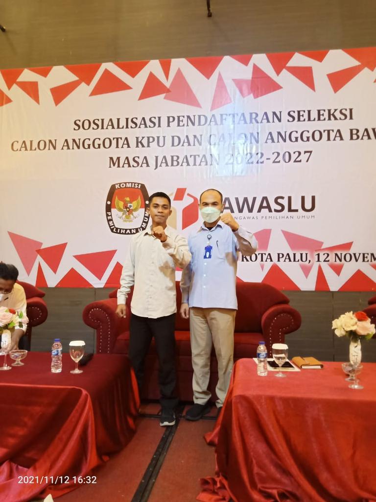 lsadipalu's tweet photo. Sosialisasi pendaftaran seleksi calon anggota KPU &amp; BAWASLU 2022-2027 https://t.co/AeUU2Qj11r