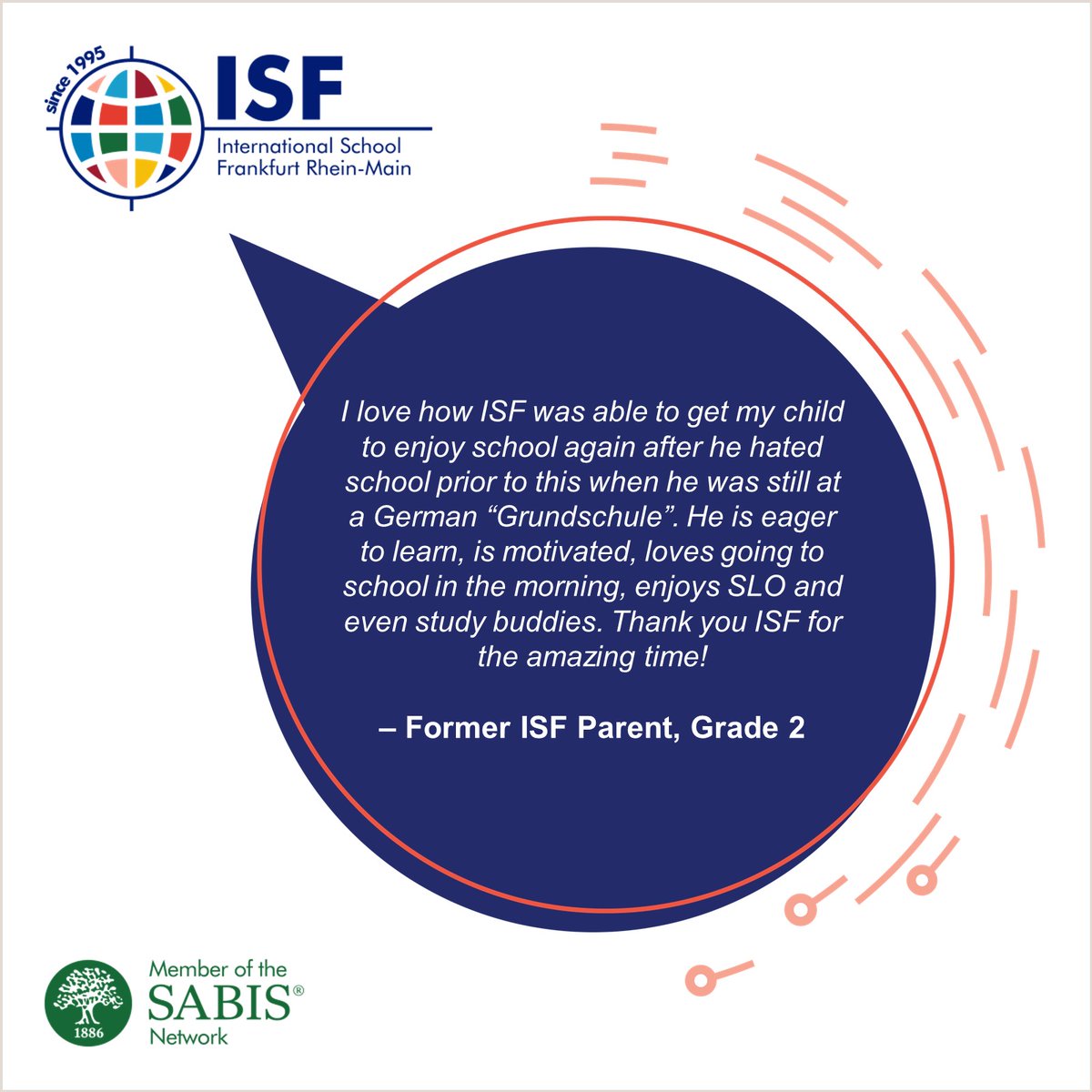 This week in the ISF Spotlight: Hear from a former parent about their experience with ISF in Grade 2!🙌