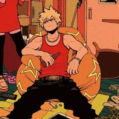 prettyboykats's tweet photo. i like how bakugou wears a lot of accessories like bracelets, earrings and necklaces he's so pretty :( https://t.co/x9VNeNSVzD