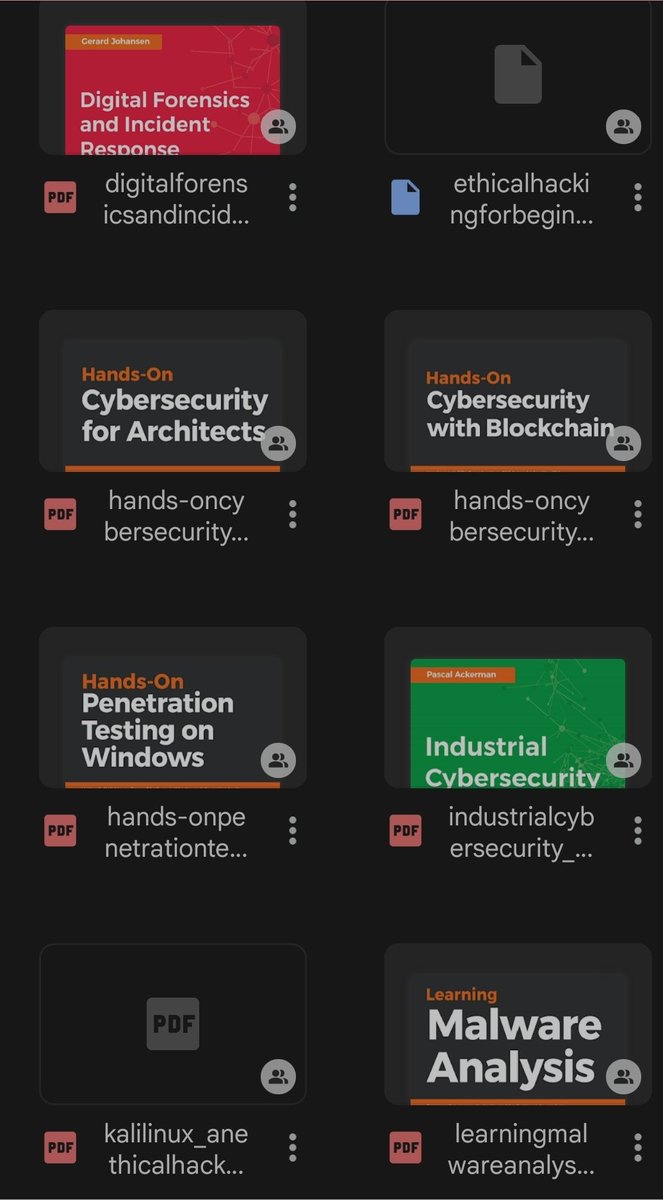 Xymbiz's tweet photo. Check my drive for relevant cybersecurity resources.

That's my quota to your career growth 😁😁

You are welcome!!!!

https://t.co/5SmiRxwR0k https://t.co/tTkaTJzCVc