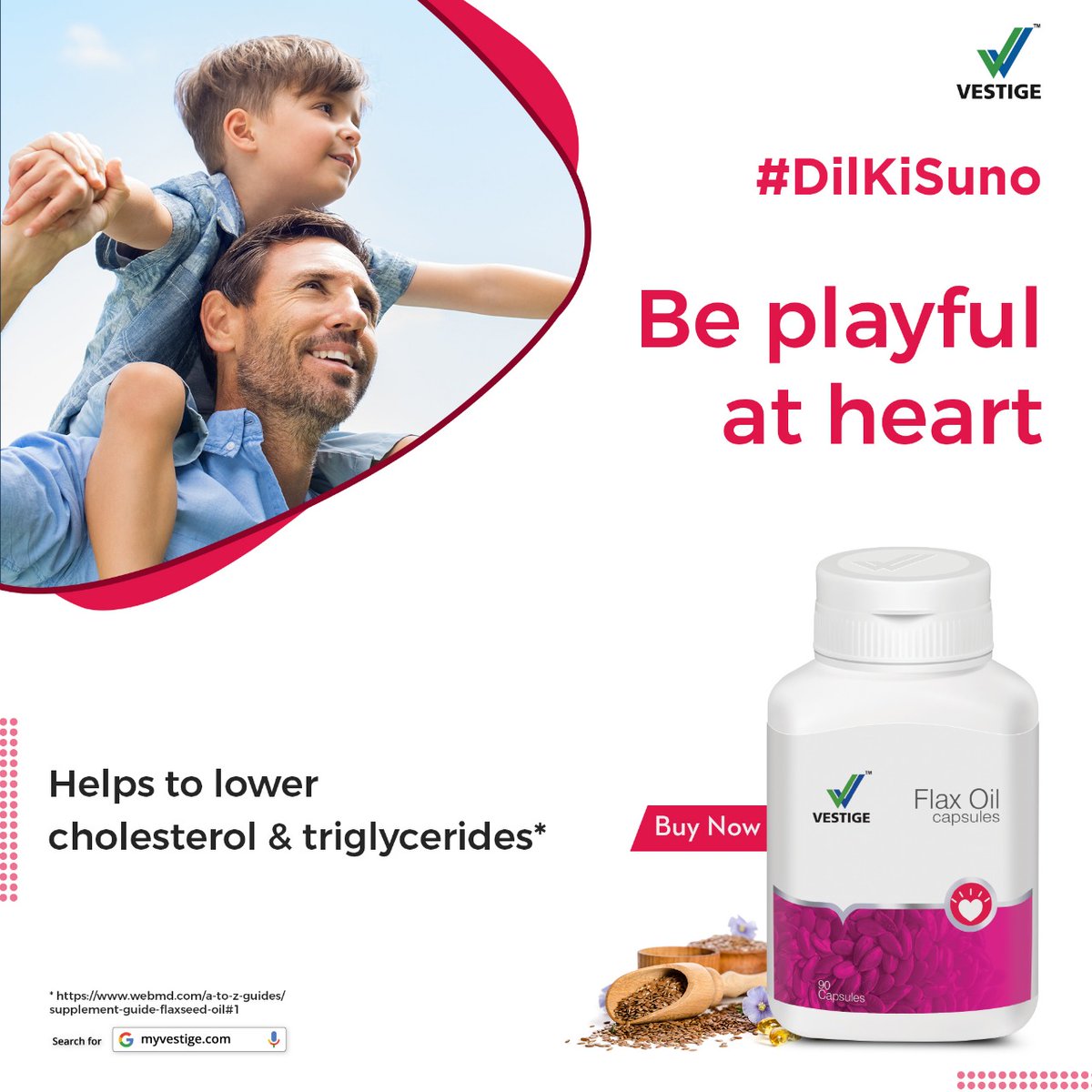 vestigemkt's tweet image. Don't let your heart age with Vestige Flax Oil Capsules 🫀
It helps to lower cholesterol and triglycerides; keeping your heart younger and stronger💫

Buy: bit.ly/VFlaxOil
#DilKiSuno
#WishYouWellth