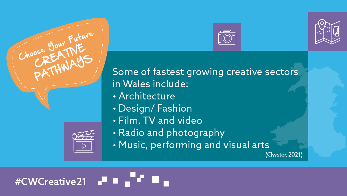 CareersWales's tweet photo. Teachers! Our #ChooseYourFuture Creative Pathways careers event is back 🙌

We will be at City Hall, Cardiff on 18 November with over 50 organisations from the creative industry.

For more information and to register ➡️ https://t.co/l7dMF7cuVp
#CWCreative21 https://t.co/hCs3uaEU7L