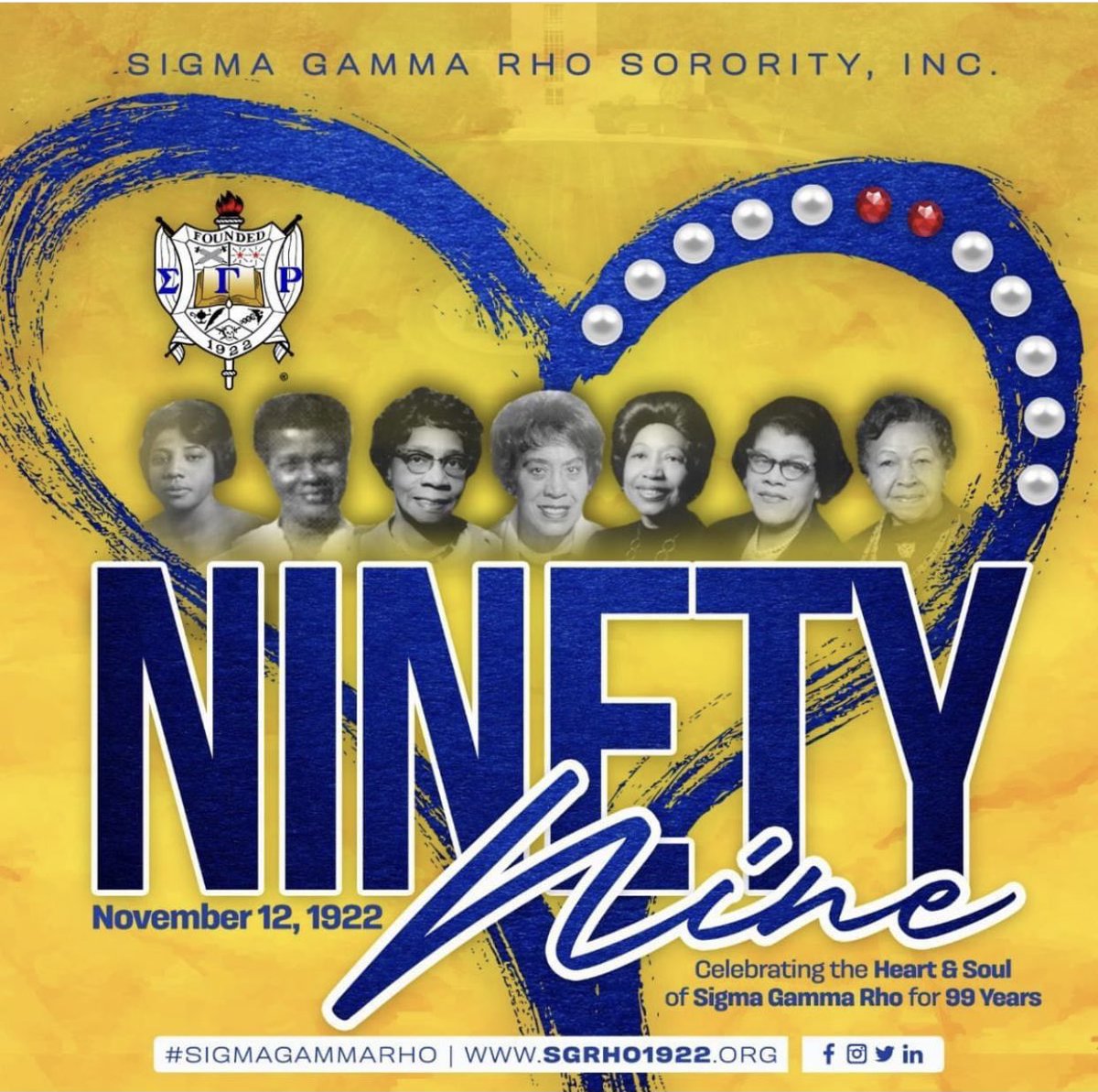 Happy 99th Founders’ Day to those who wear Royal Blue and Old Gold! Special shoutout to my line sisters (ΩΡ Ayanna) and to the home team ΡΣ!!! #stm #centennialapproaching #historicallyBLACK