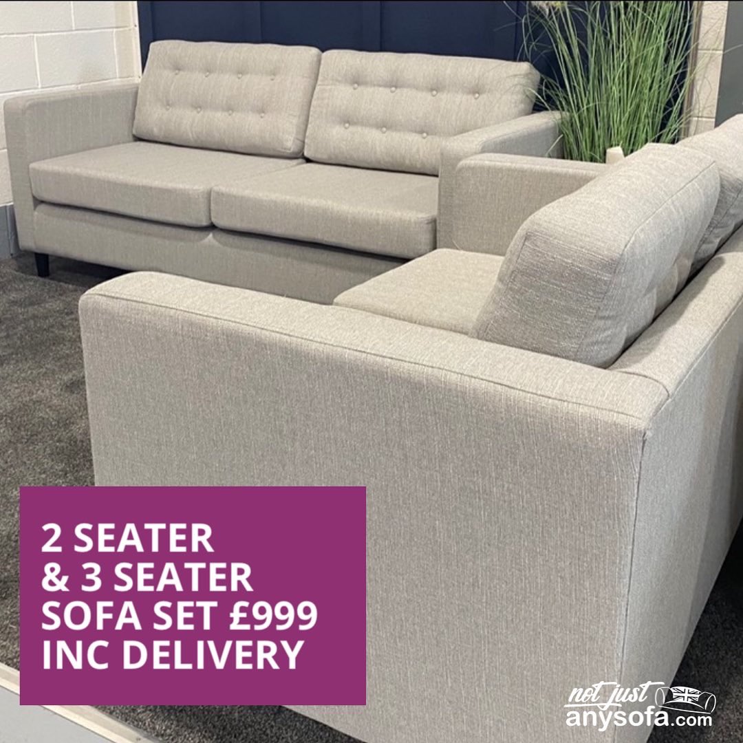 notjustanysofa's tweet photo. 2 Seater (140cm) &amp; 3 Seater (195cm) Sofa Set in Light Grey 

🏷£999
Including Delivery within 50 miles of shop

Hardwood Railed Frame 
Steel Sprung Base 
Solid Wooden Feet 
Fits great in smaller spaces 

#notjustanysofa #britishmade #sofa #armchair #footstool #stockitems #runcorn https://t.co/riu8gTye1D