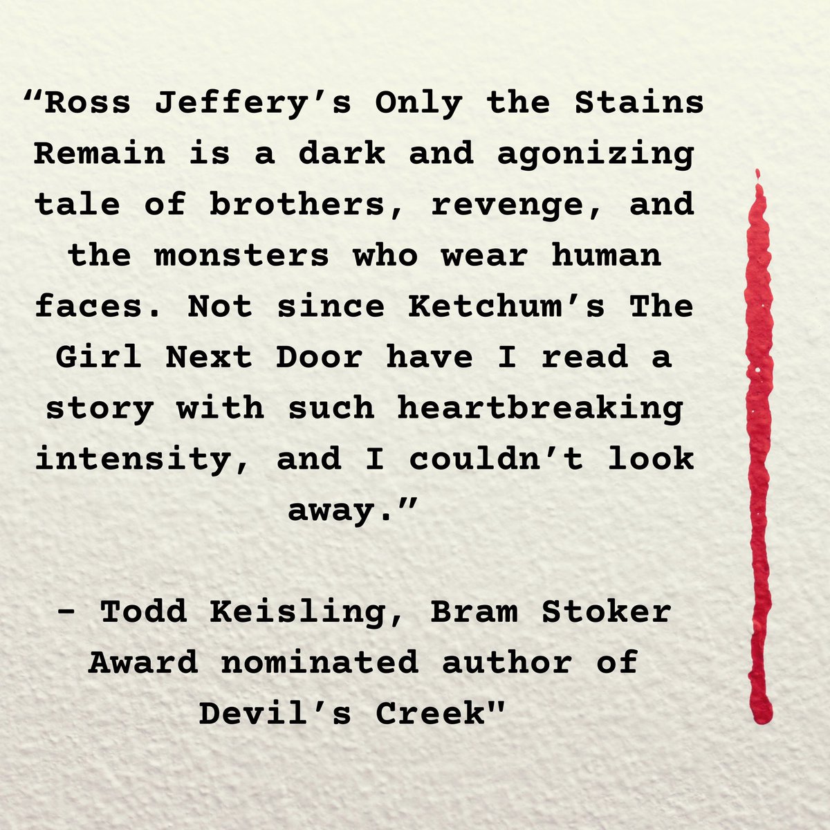 RossJeffery_'s tweet photo. So, this little beauty is eligible for the Bram Stoker Awards for Long Fiction this year - if you’re a #HWA member and you read it, please consider nominating it for the recommended reading list, if you feel it’s worthy of a place of course! Every nomination helps I’ve been told! https://t.co/LXnXFPW01i