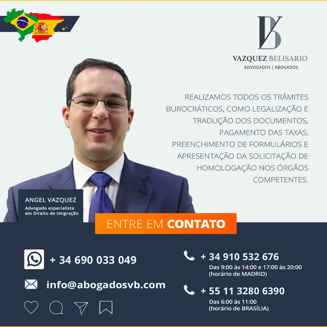 VBespanha's tweet photo. Diploma do Ensino Médio brasileiro pode ser validado na Espanha?
Acesse a matéria completa pelo link: https://t.co/RnyFntdyo1
Dúvidas: WhatsApp: +34 690 033 049 ou info@abogadosvb.com⠀⠀

#espanhaadvogados #estudantesnaespanha #espanha #brasileirosemmadrid https://t.co/M1Z9muU3ol