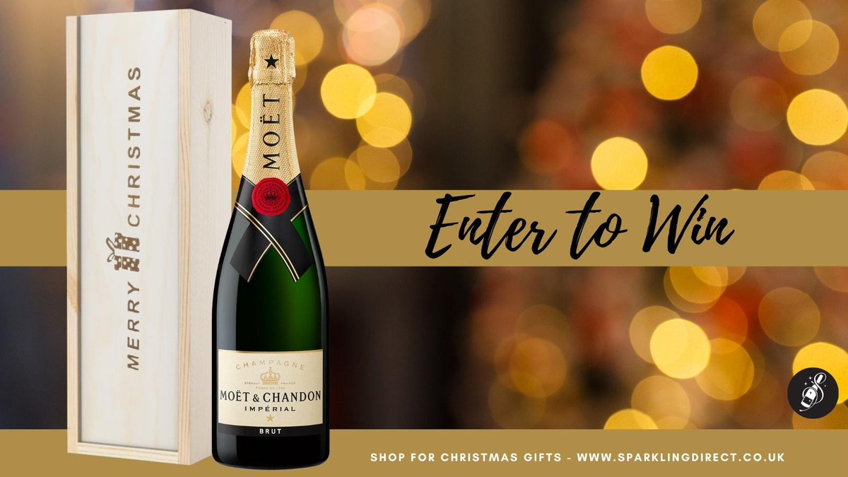 Feeling lucky? #Win a festive bottle of Moet &amp; Chandon! 🥂🎄

It’s #competition time again! 

Simply #Follow and #RT to #Enter

Visit: bit.ly/3DcenZo

T&amp;Cs apply - Competition closes 18/11/2021
UK Only
@sparklingdirect

#competition #champagne #christmas2021 #moet #gift