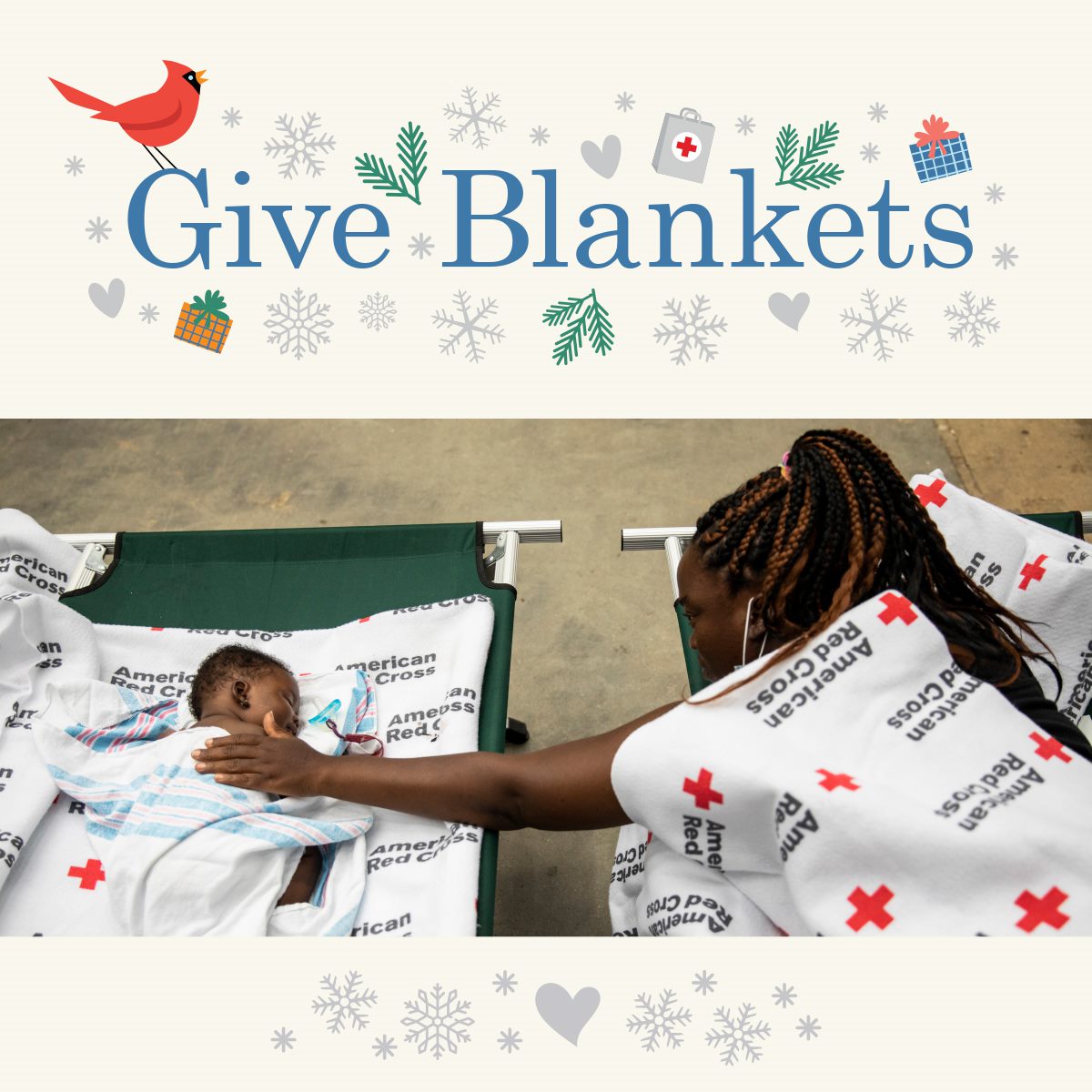 GARedCross's tweet photo. Did you know? In a disaster, children &amp; families often lose their homes and are left exposed to the elements. With just $50 you can provide warm blankets for up to 10 people to protect them from the cold. Donate today at https://t.co/VHBQp8oQLi. #GiveWithMeaning https://t.co/HEM8z5wh9a