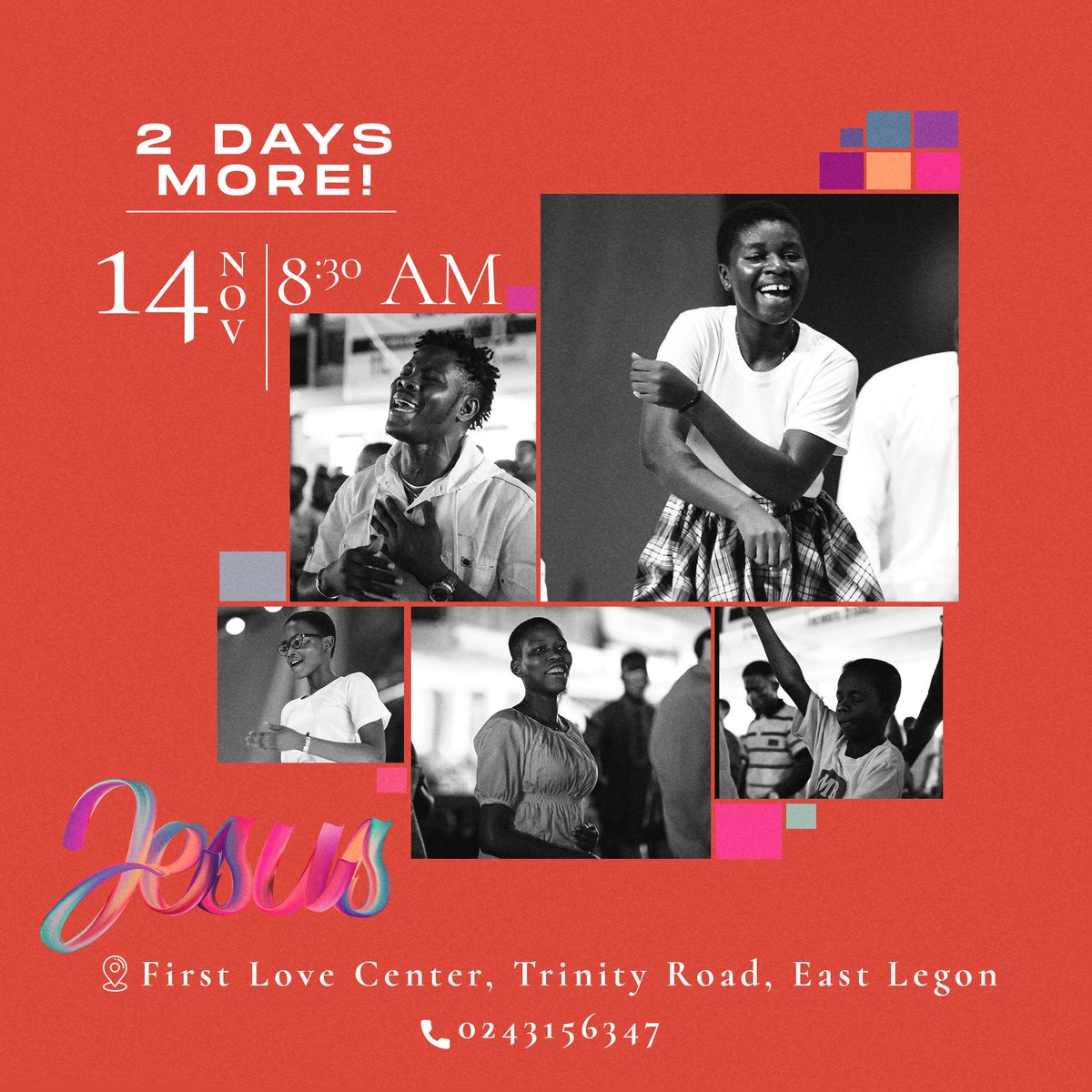 FirstLoveCenter's tweet photo. Jesus Weekend is almost here.
If there is someone you haven't invited, do it now!
This weekend, everyone is going to hear about Jesus!
#JesusWeekend #JourneytoJesus #FirstLoveCenter https://t.co/eGrywjCfh2
